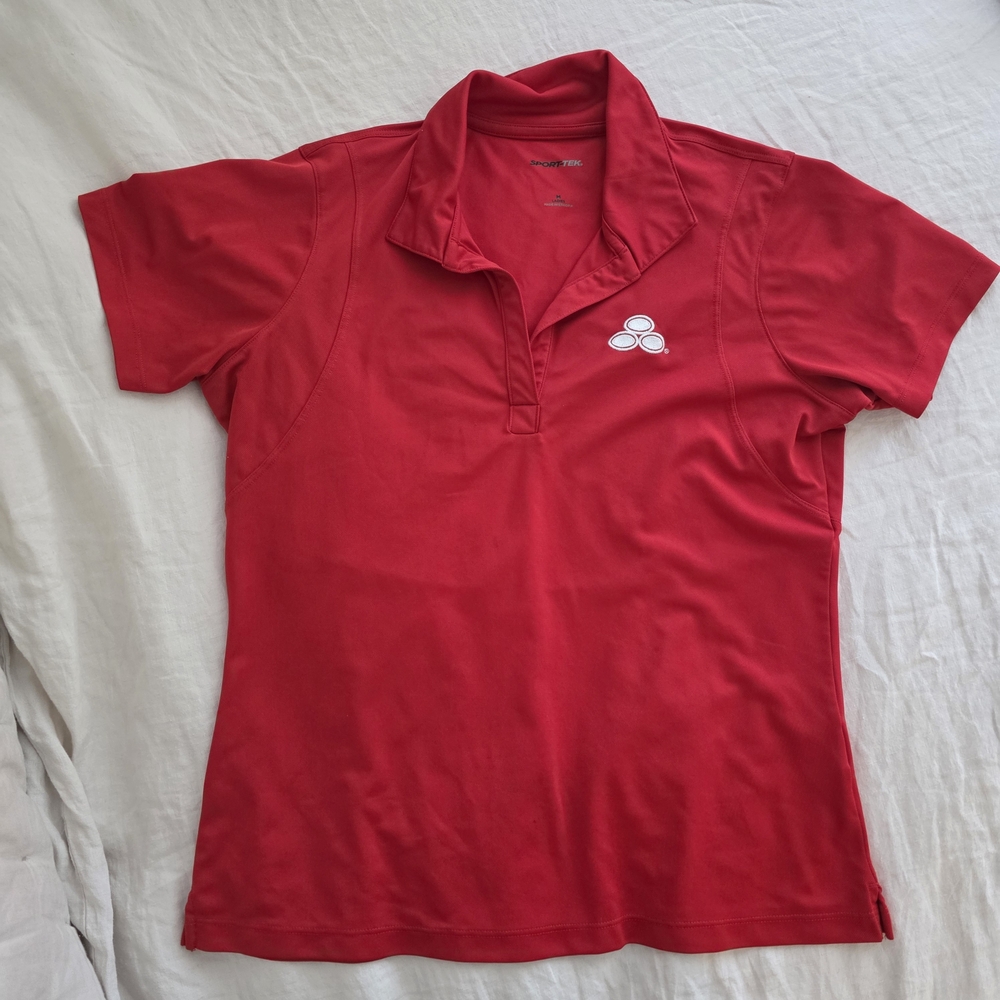 Women's State Farm  Red Polo Shirt M